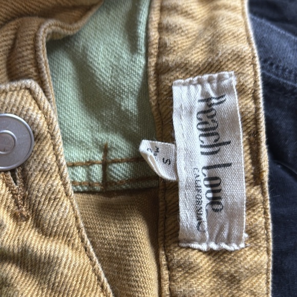 Size small peach love pants worn once cute pants large bell bottom - Picture 3 of 3